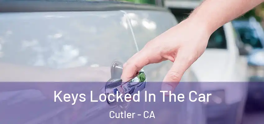  Keys Locked In The Car Cutler - CA